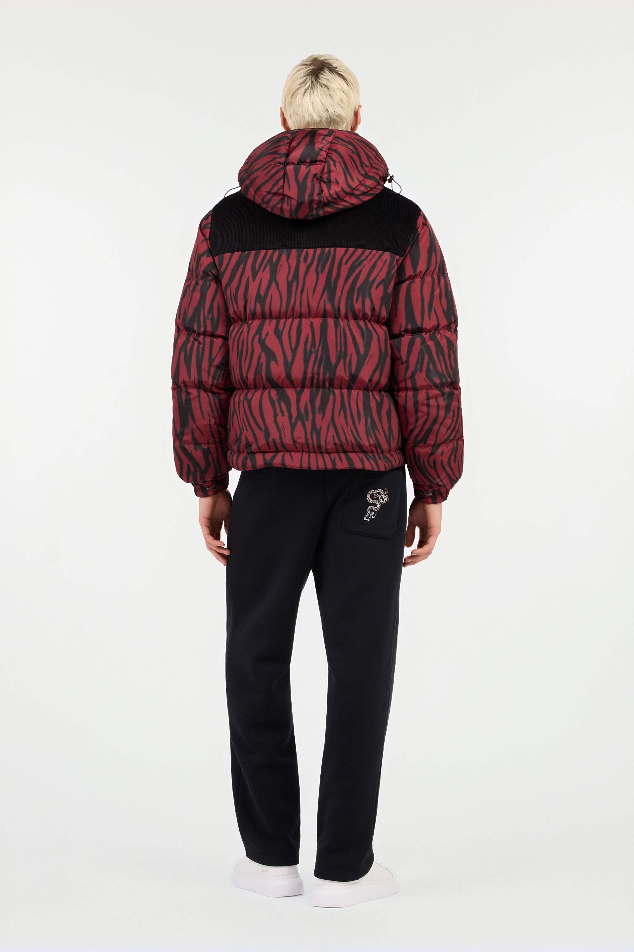 RC Zebra Print Down Jacket RED/BLACK ROT80G-OQS30