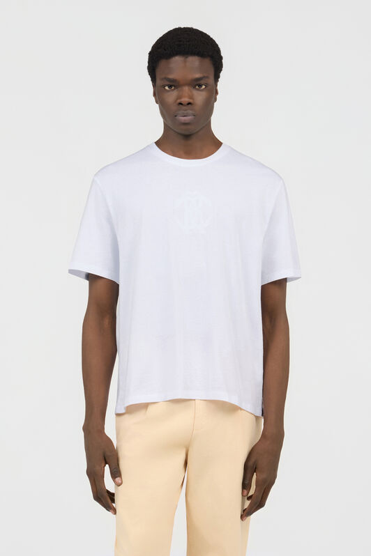RC White T-shirt With Embroidered Logo WHITE SOT60D-JD001