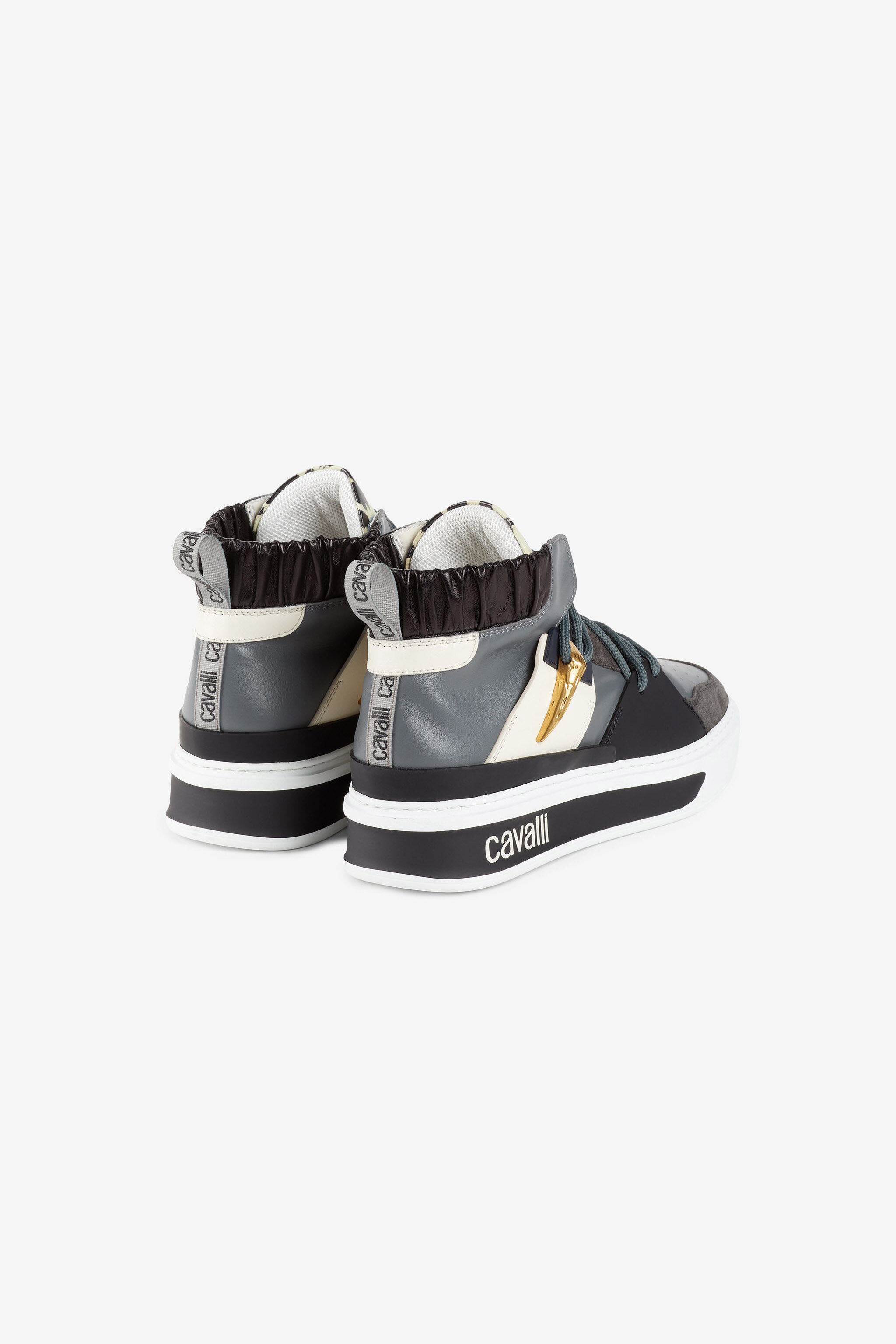 RC Tiger Tooth Panelled Hi-Top Sneakers ST.SICILY/MIX/ORO OKS015-PZA94