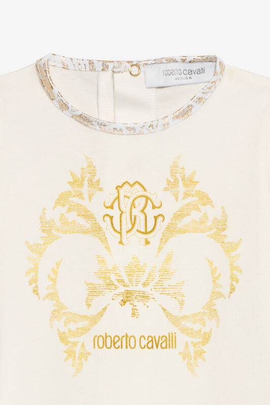 JU Completo Tutina Bianco Latte E Berretto Stampa Floreale JU Completo Tutina Bianco Latte E Berretto Stampa Floreale MILKY WHITE VJT806-JD001