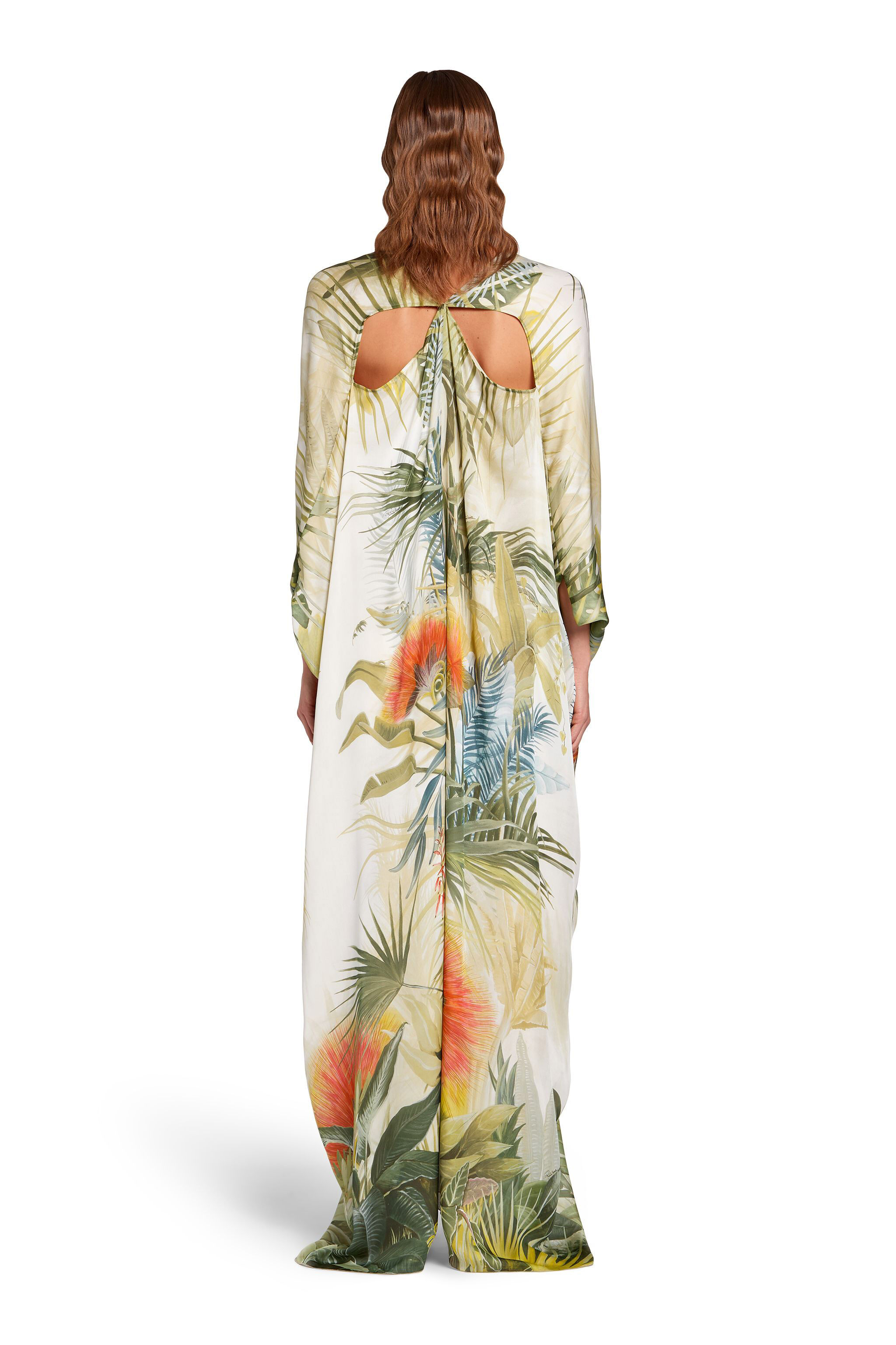 RC Caftan à imprimé Le Monde Vegetale MULTICOLOR KWT901-CTV45