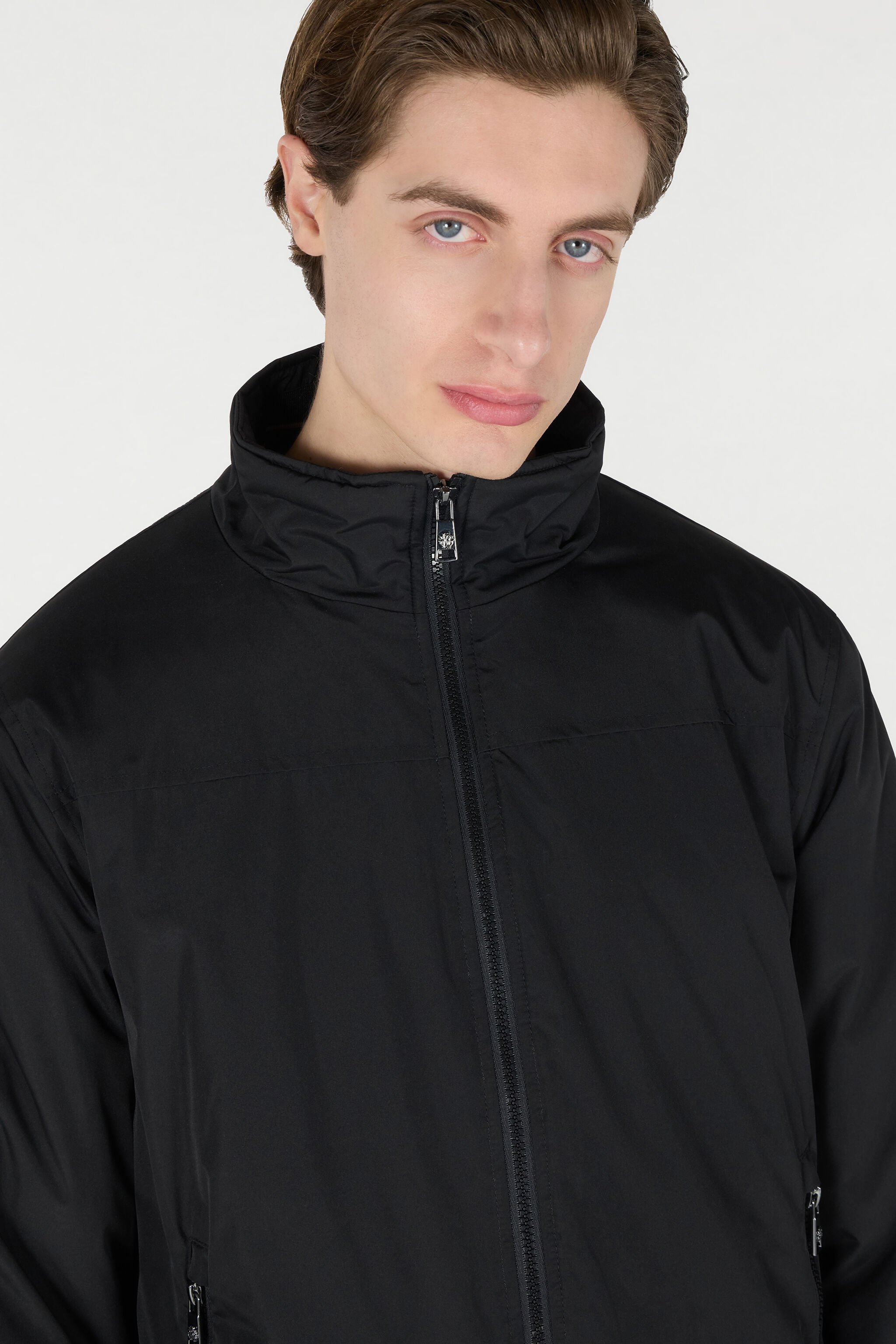 RC Padded Bomber Jacket with Zip Black OOT40A-SBO02