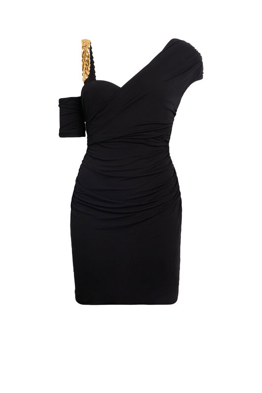 RC One-Shoulder Mini Dress Nero JQT195-JJ035