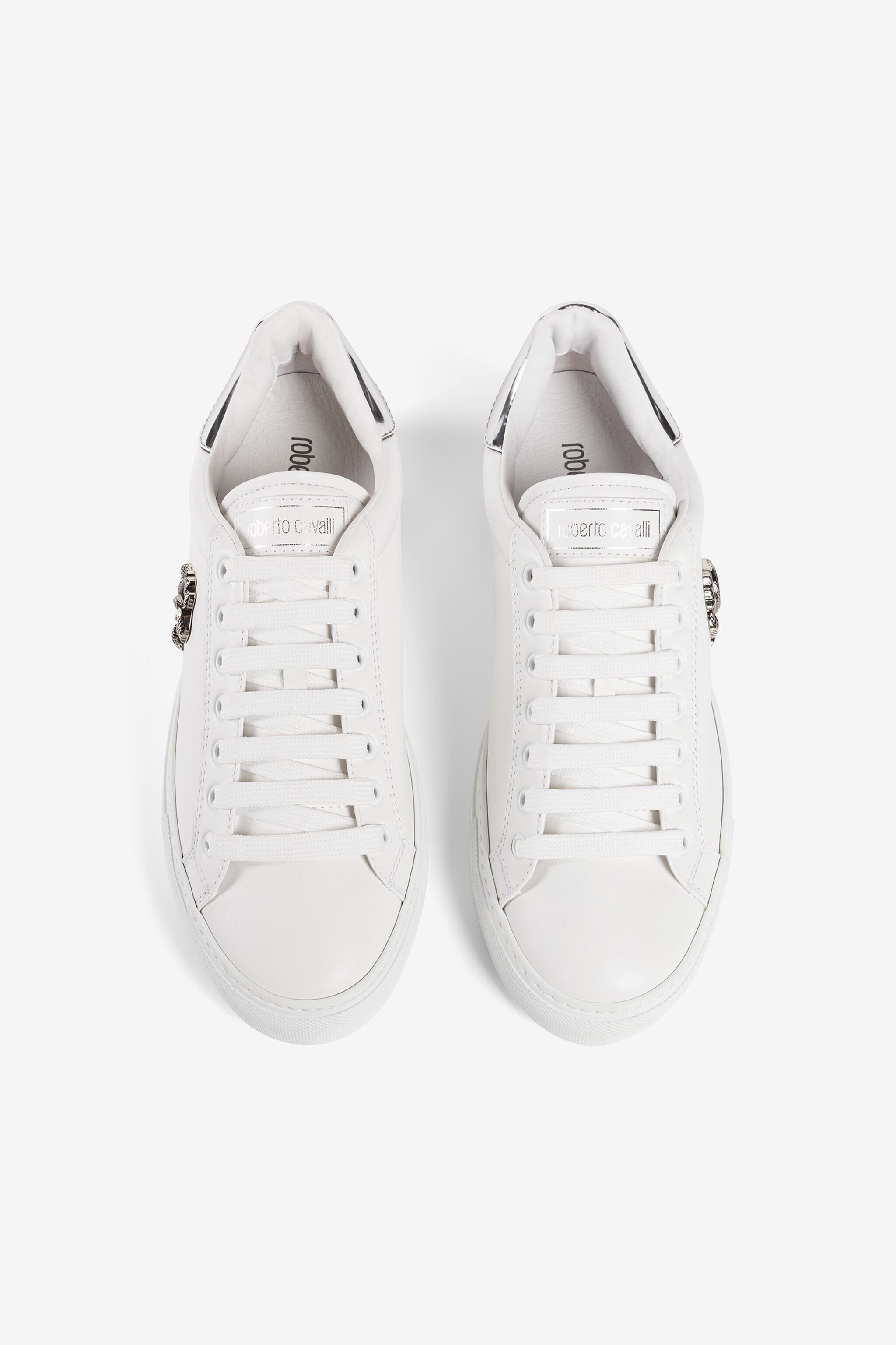 RC Sneakers with Monogram Mirror Snake White/Silver RRS009-PZB23