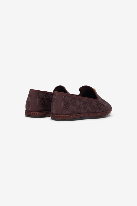 RC Flat Loafers with Mirror Snake Monogram Purple VKS028-SEJ01