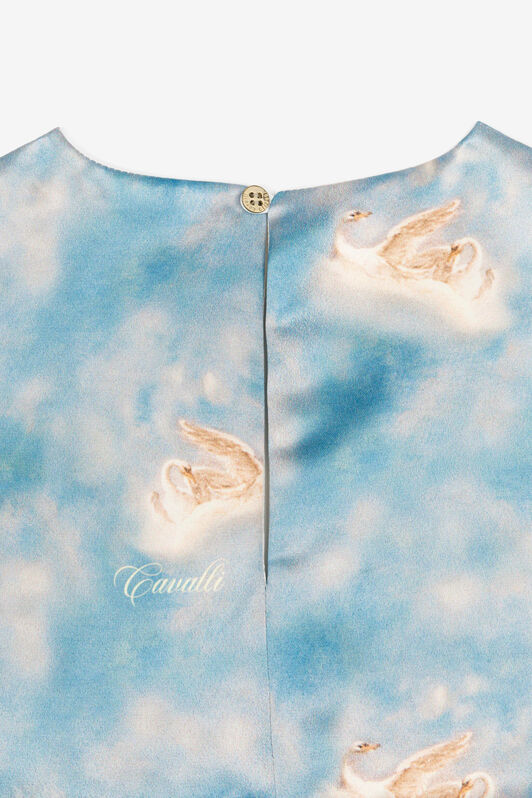 JU Wild Leda-Print Dress JU Wild Leda-Print Dress Light blue RJT10Y-RBI04