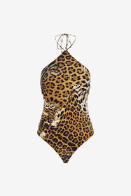 RC Top with Jaguar Skin print Light Brown SKT611-LNG34