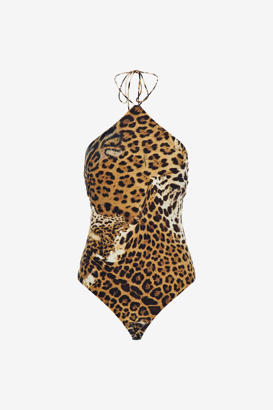 RC Top with Jaguar Skin print Light Brown SKT611-LNG34