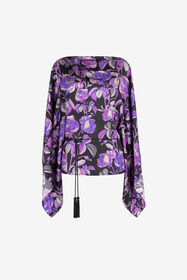 ${brand} Caftán de seda con estampado Rose ${colorDescription} ${masterID}