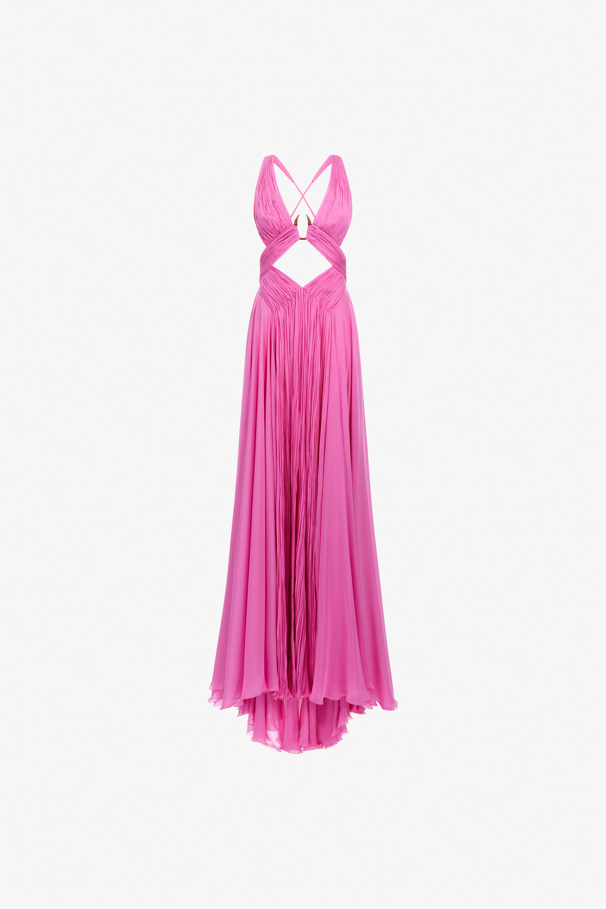 RC Long dress with cut out Fuchsia SKT120-CC001