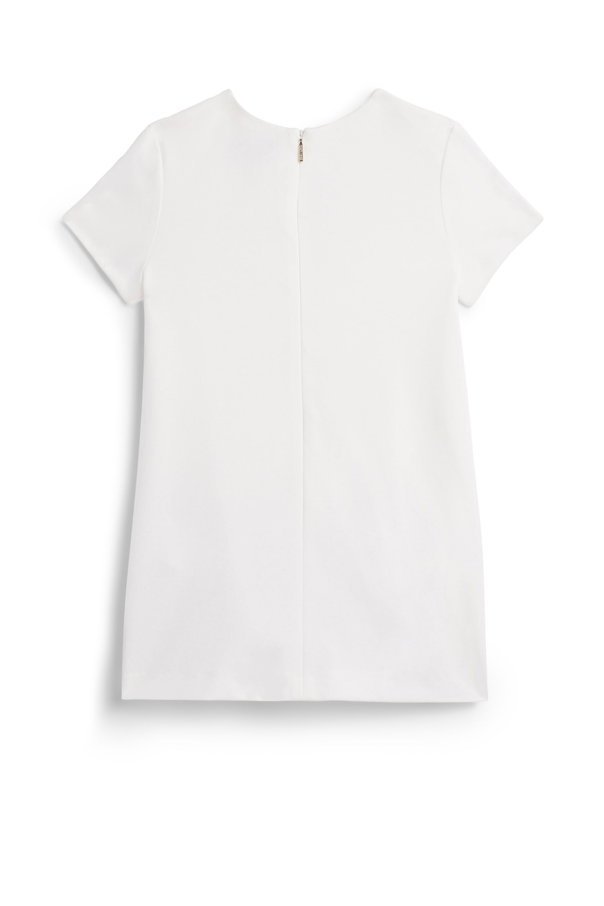 JU Embellished shift dress MILKY WHITE IJT132-JT023