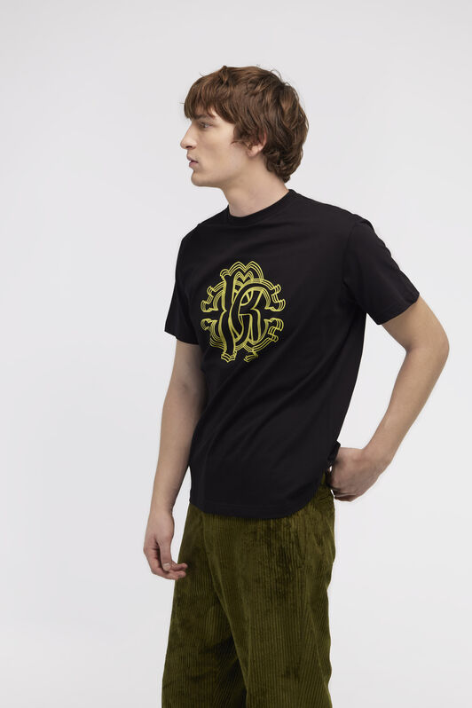 RC T-shirt con Monogram RC Nero NOT60L-JD060