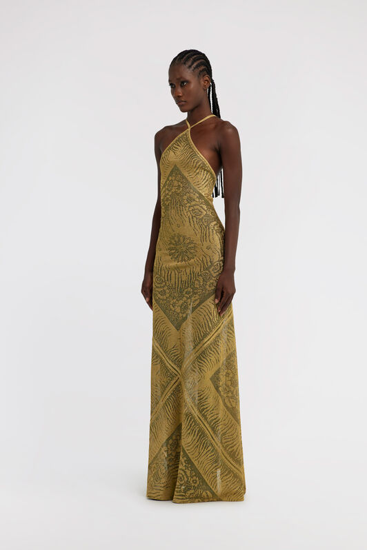 RC Long Dress Gold TKM107-MI030