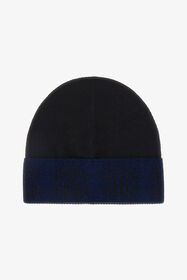 ${brand} Schwarze Wollmütze Beanie mit Logoband ${colorDescription} ${masterID}