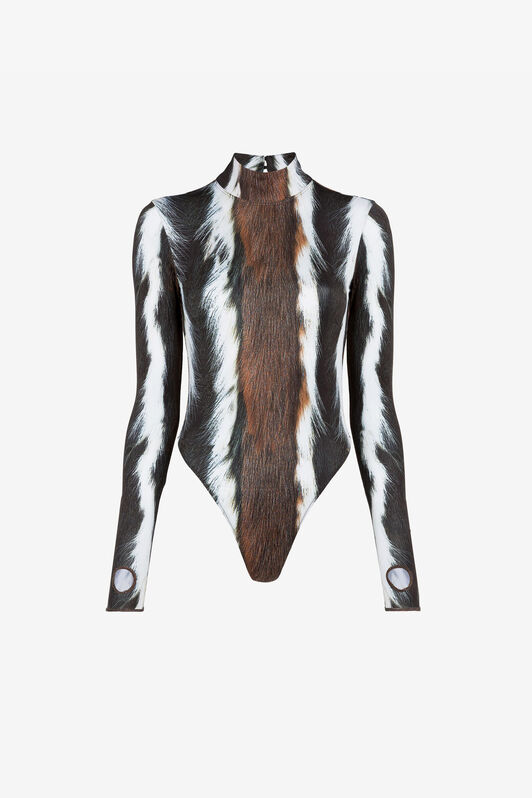 RC Animal-Print Bodysuit MULTICOLOR RKT66A-LNH05