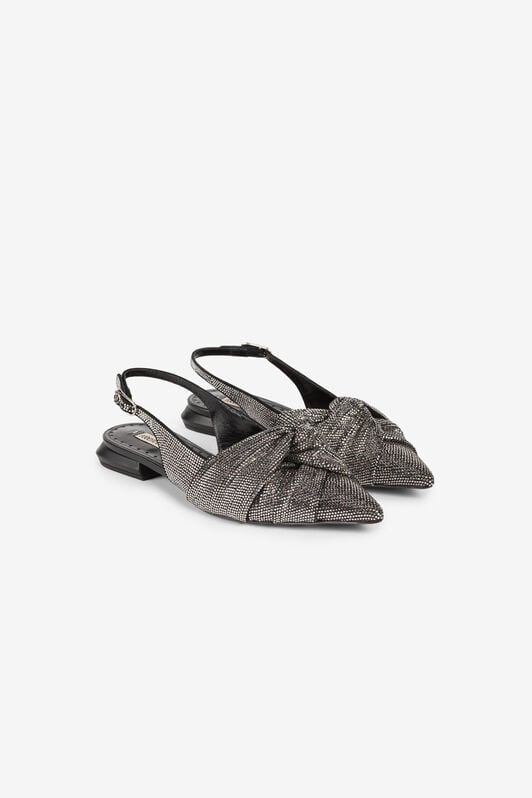 RC Le Pettegole Crystal-Embellished Slingback Pumps Silver QWS010-PCS01