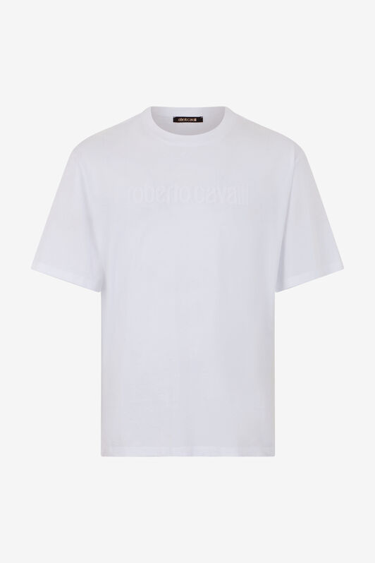 RC White T-shirt With Embroidered Logo WHITE SOT60C-JD001