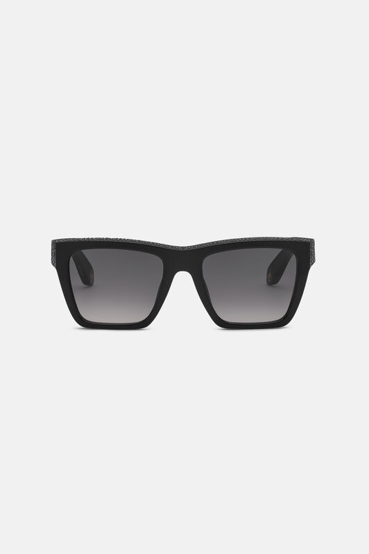 RC Rectangular front shape sunglasses  SHINY BLACK VALD08-ID246