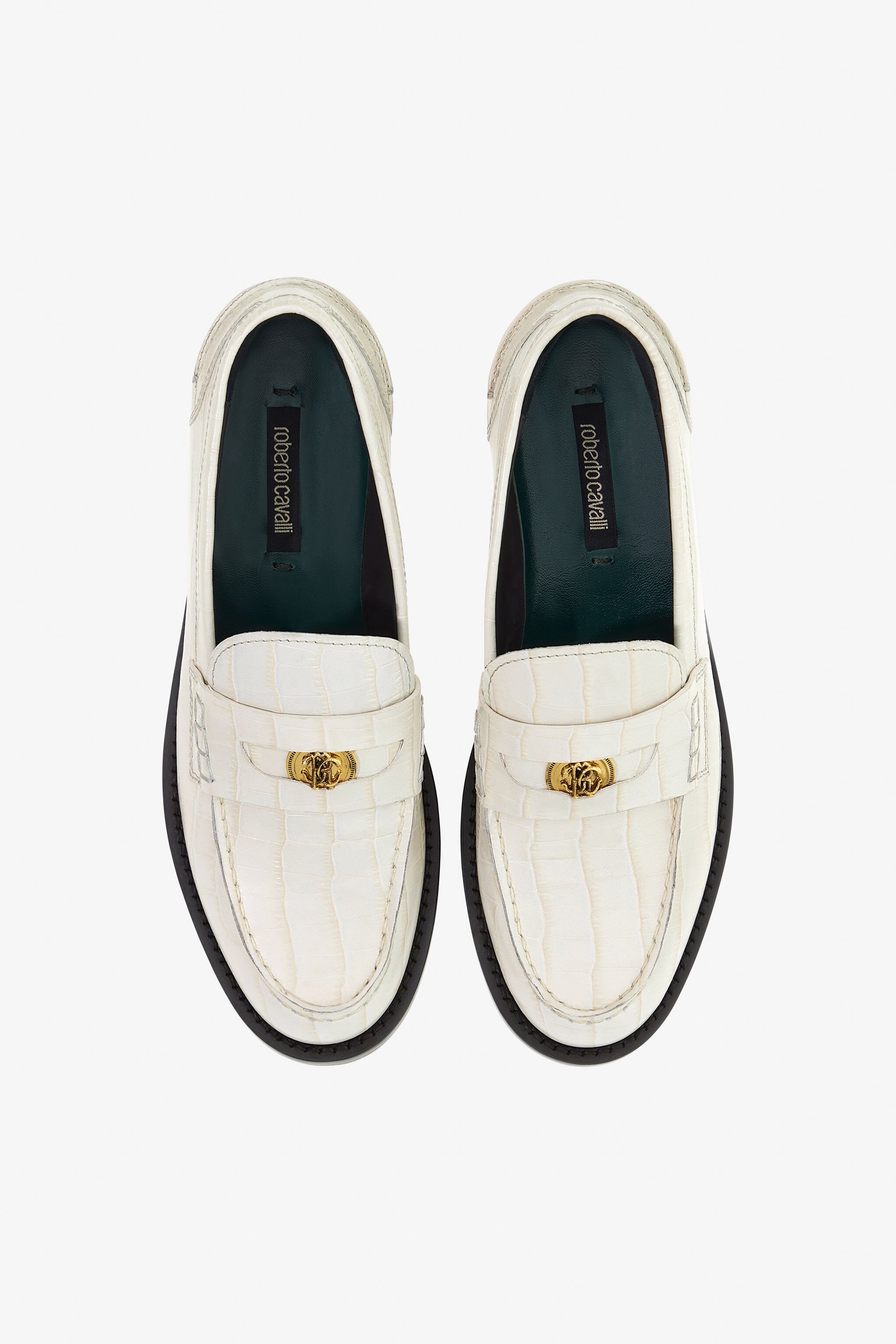 RC RC Logo Mocassins Blanc TKS028-PZ055