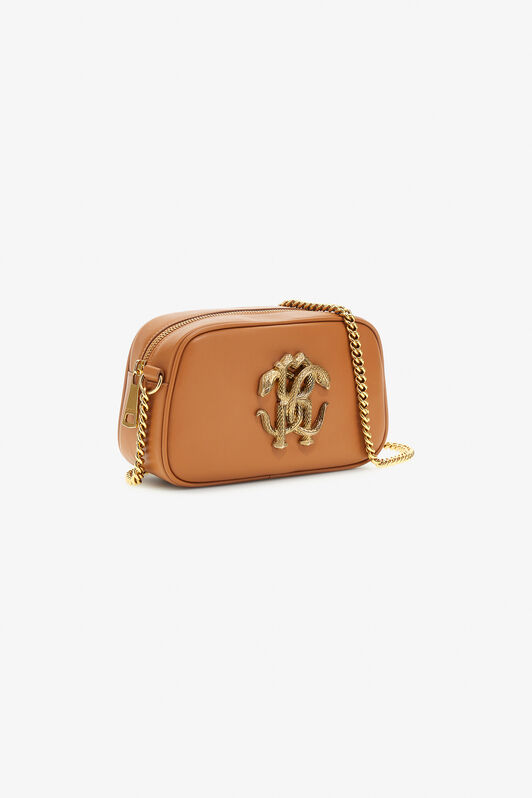 RC Shoulder bag with Monogram Mirror Snake Marrón SKB010-PZ172
