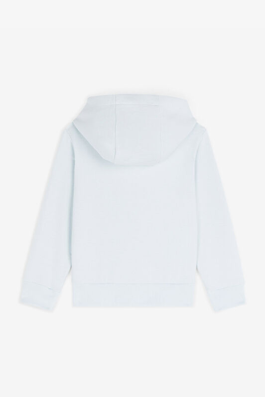 JU Felpa con zip e stampa Teddy Bear Azzurro RJT907-CF050