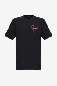 RC Heart and Logo t-shirt Negro SRT61L-JD060