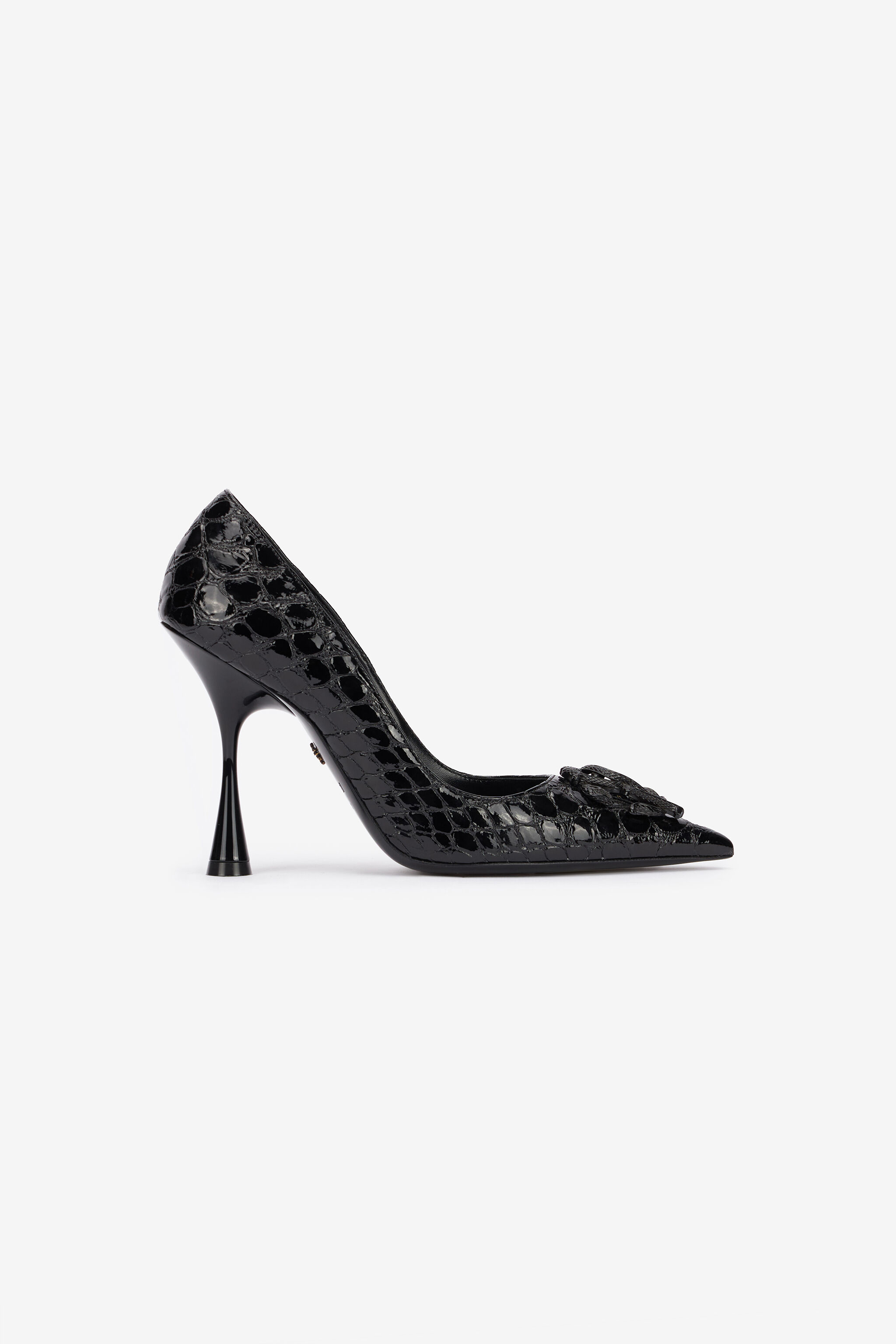 RC Décolleté Coccodrillo In Pelle Nero UKS011-PZV97