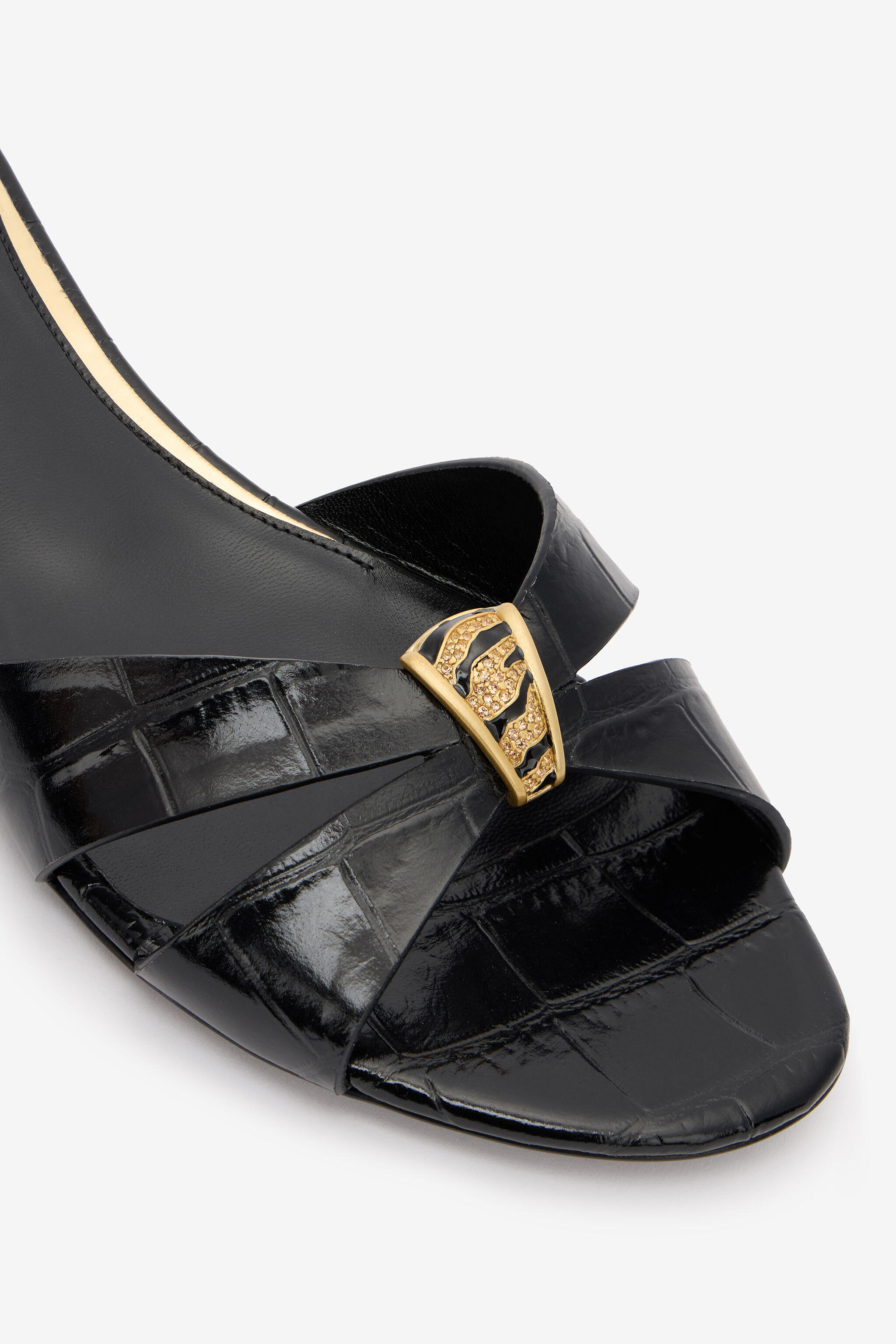 RC Slides with Jewel Embellishment Black VKS023-PZ579