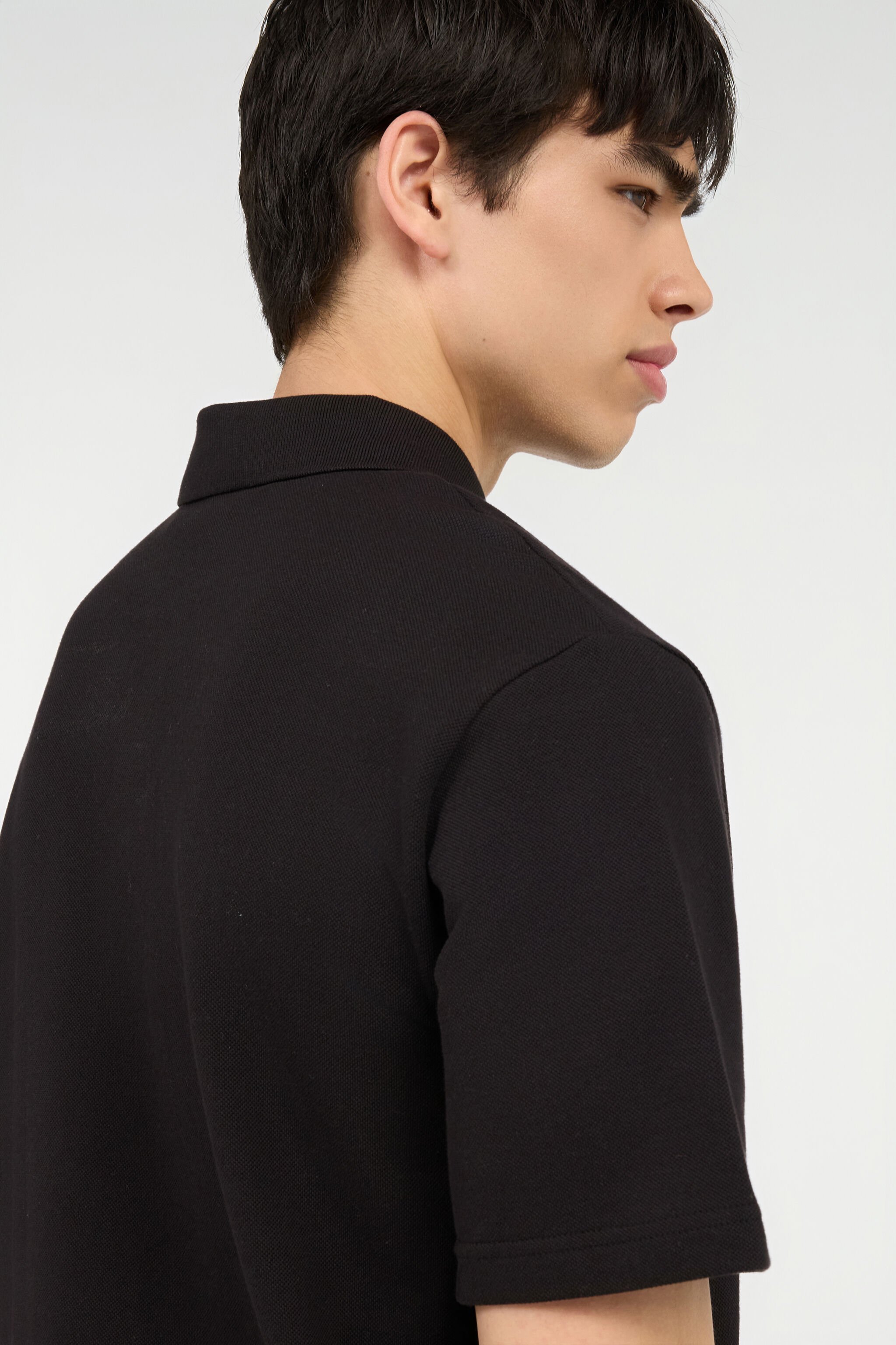 JC Polo With JC Monogram Embroidery BLACK UFT020-UF040