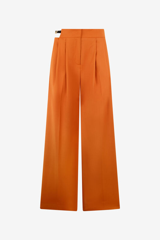 JC Orange Wide-Leg Trousers With Cut-Out JC Orange Wide-Leg Trousers With Cut-Out ARANCIO UFT091-UF130