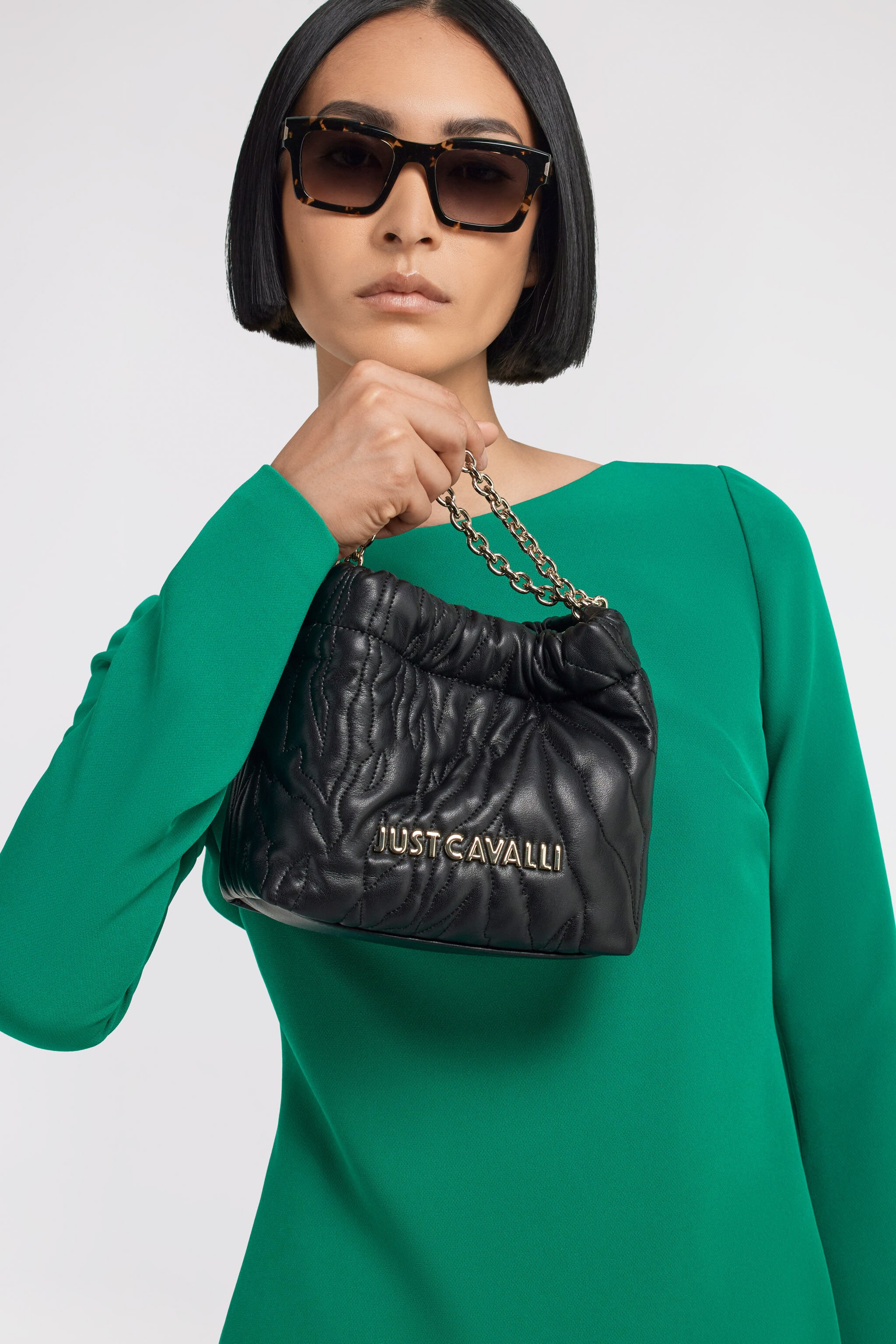 JC Just Cavalli Handbag Schwarz TFB071-TF436