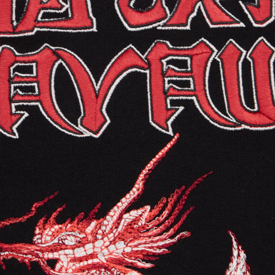 RC Black Sweatshirt with Lettering and Dragon RC Black Sweatshirt with Lettering and Dragon NERO 191101 VQT69B-CF057
