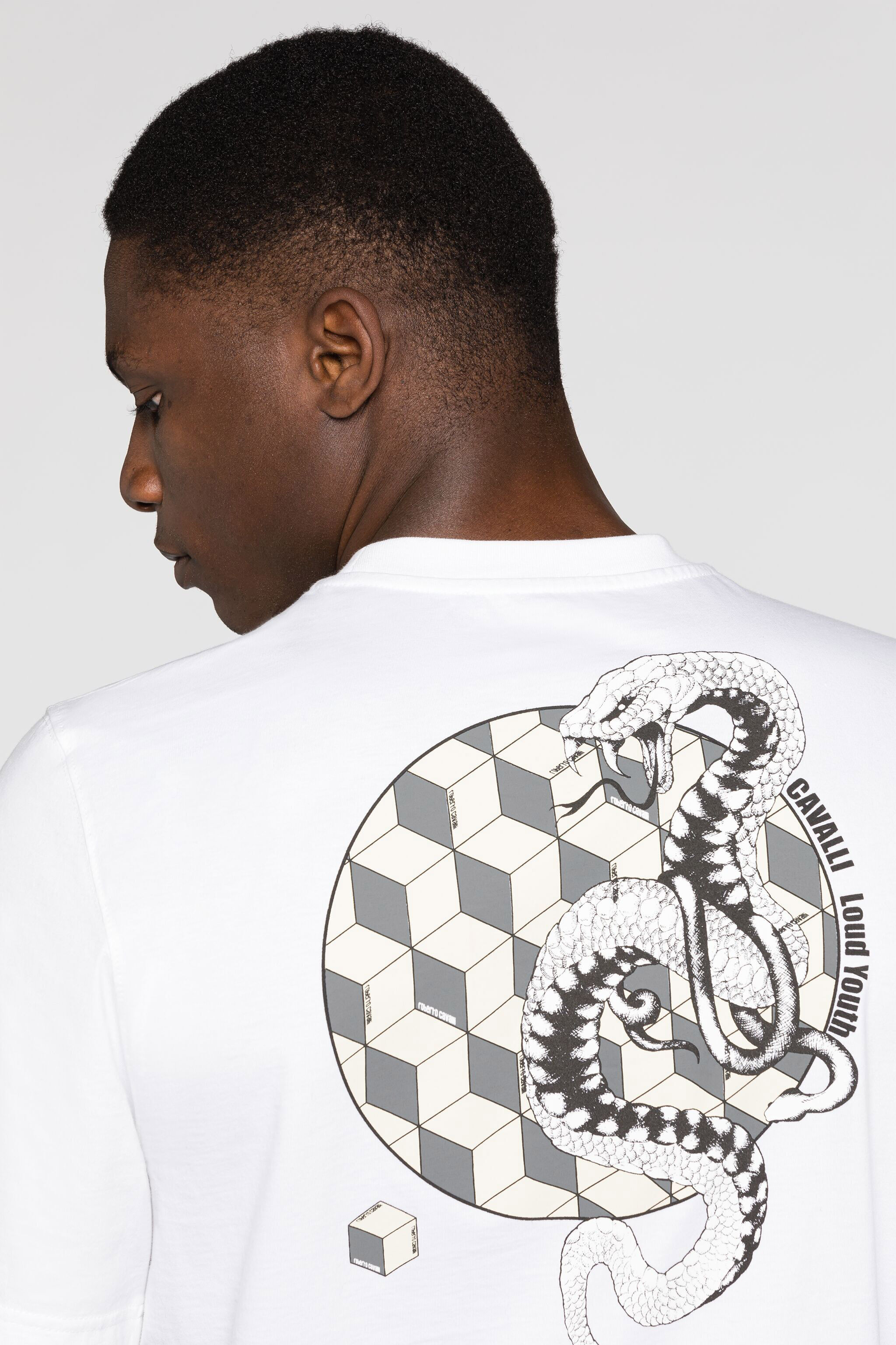 RC Camiseta con estampado gráfico Blanco RRT61R-JD060