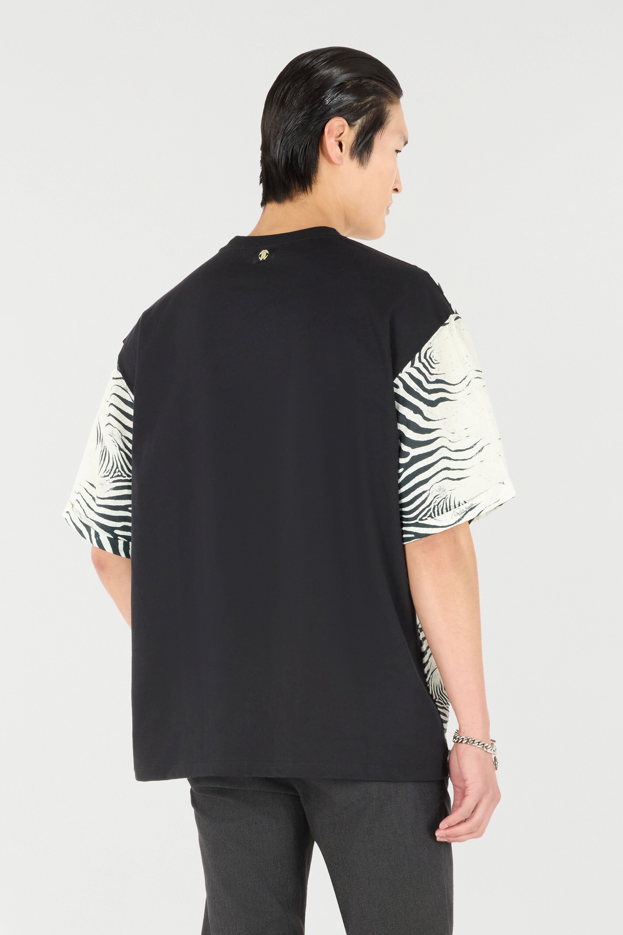 RC Zebra-Print T-Shirt Black/White URT62M-3HN49