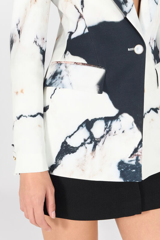 RC Blazer Con Estampado Marble Negro/Blanco TWT401-ORN18
