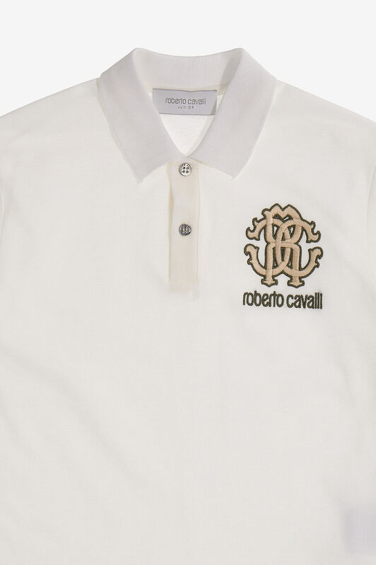 JU Logo polo t-shirt Blanco SJT633-KB002