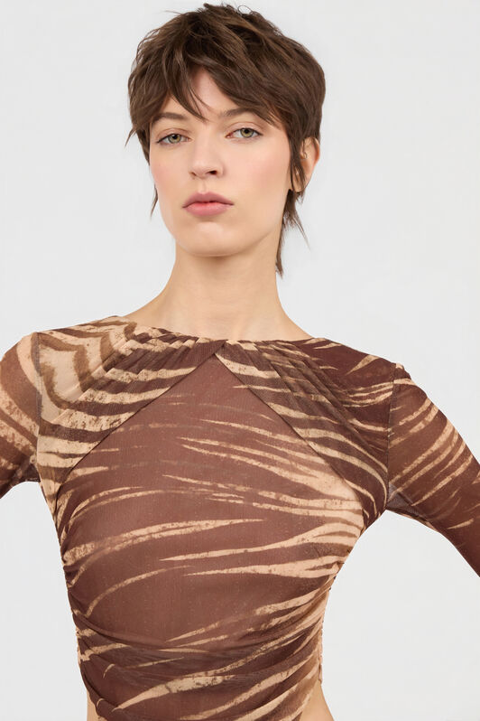 JC Abito Stampa Natural Barb SABBIA WFT307-WF705