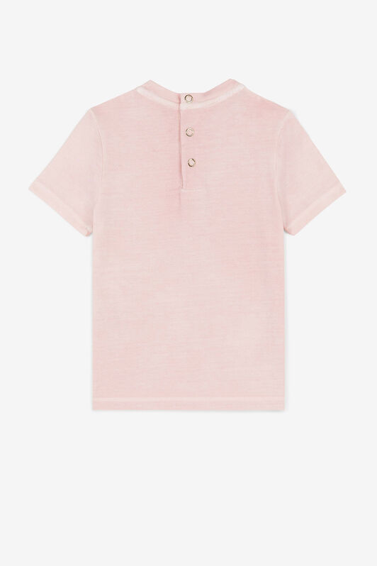 JU Camiseta con logo bordado Rosa OJT630-ISA2J