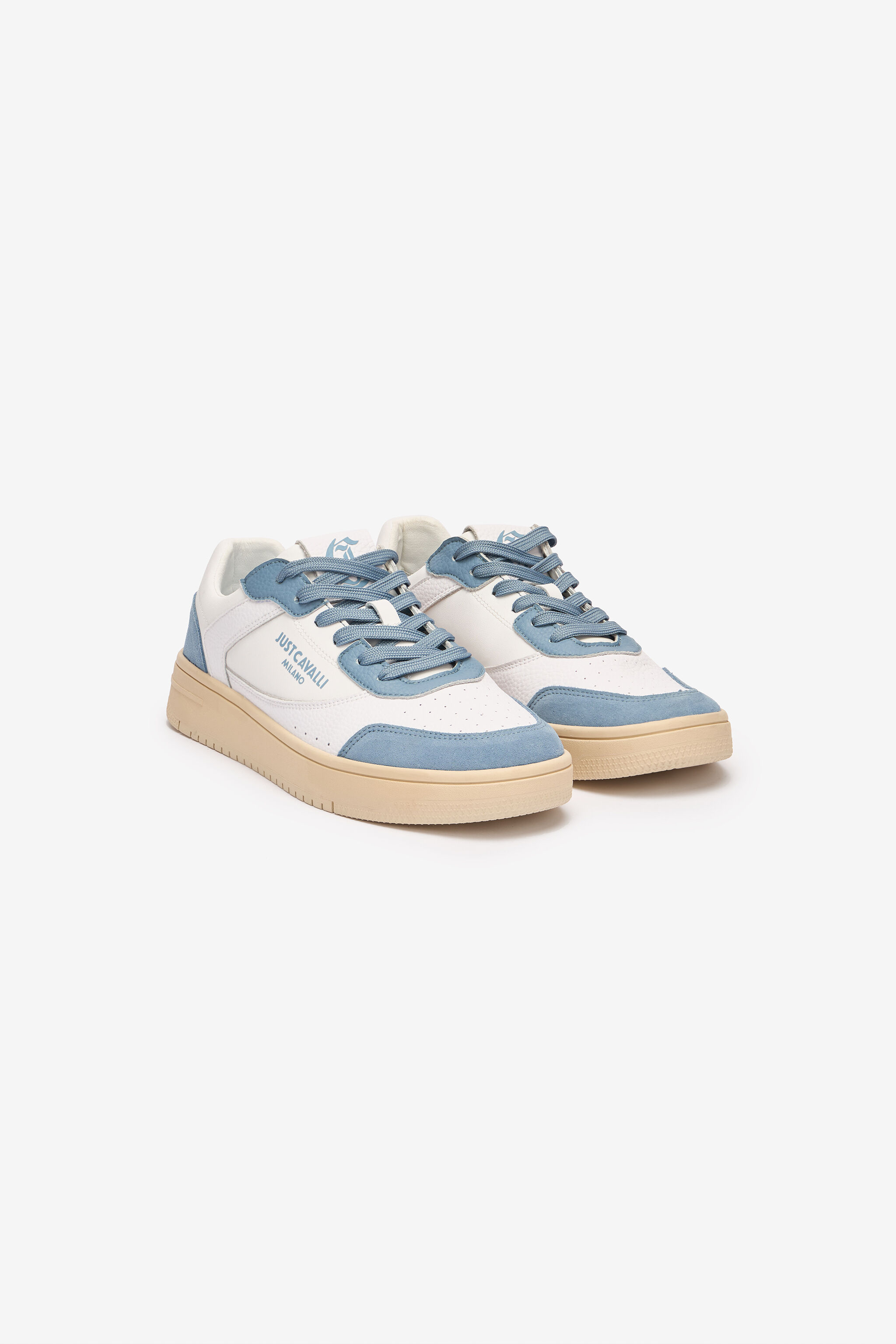 JC Sneakers With Contrasting Inserts White/Blue UFS023-UF298