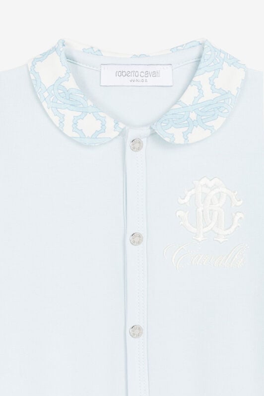 JU Pelele con logo bordado Azul claro QJT885-JV025