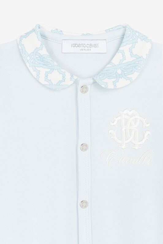 JU Pelele con logo bordado JU Pelele con logo bordado Azul claro QJT885-JV025