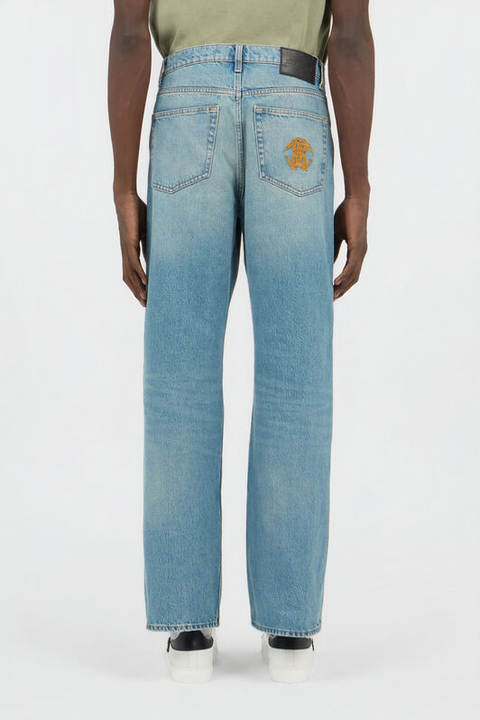 RC Jeans Wide-Leg Azzurri con Monogram RC DUSTY LT. BLUE SOJ20G-DS026