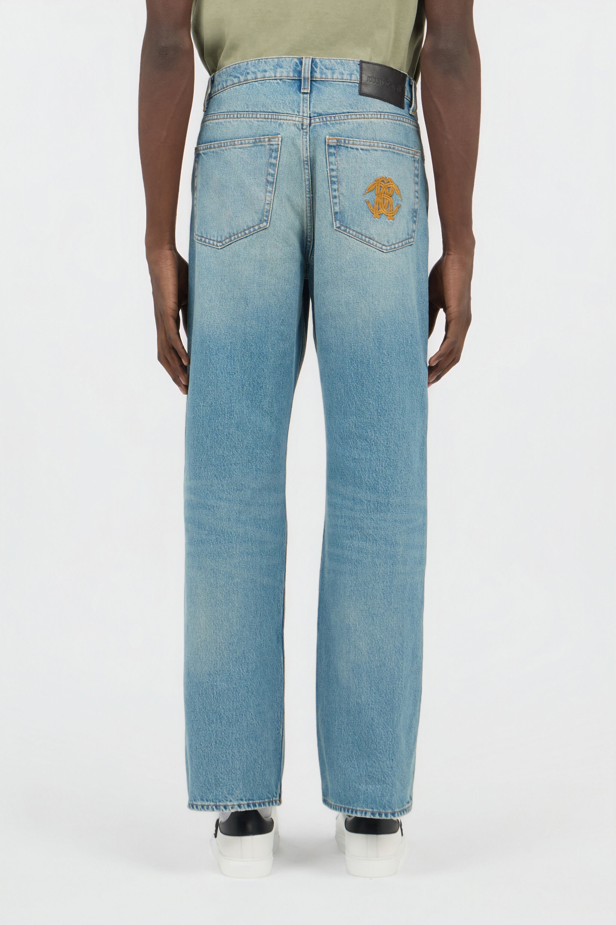 RC Jeans Wide-Leg Azzurri con Monogram RC DUSTY LT. BLUE SOJ20G-DS026