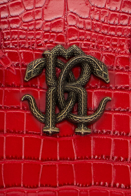 RC Borsa A Mano Rossa Effetto Cocco DARK RED QOB00D-PZO32