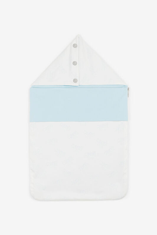 JU Logo-Print Baby Nest Light blue OJT831-RN001