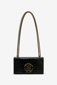 RC Black Croc-Effect Bag With Monogram RC BLACK ROB00D-PZ037