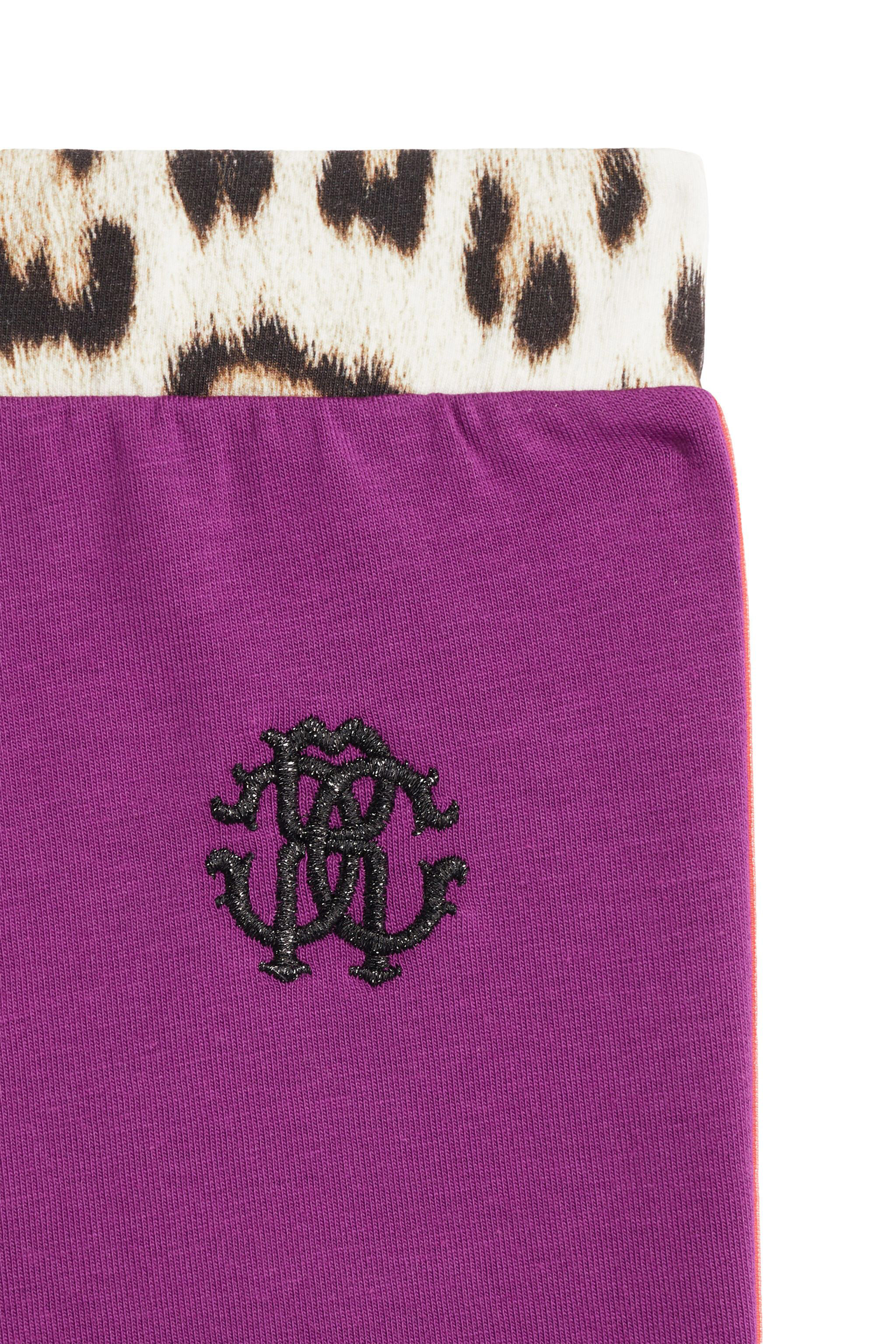 JU Animalier side stripe fleece pants VIOLET JJT208-CF027
