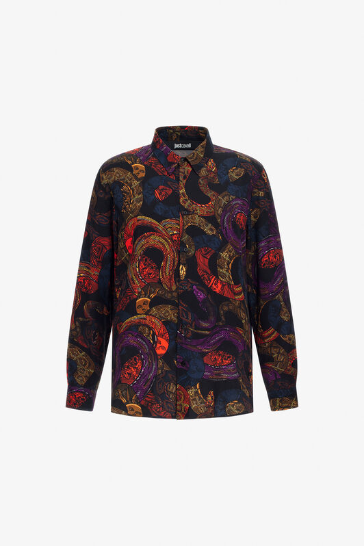 JC Just Cavalli Shirt Dark blue TFM012-TF083