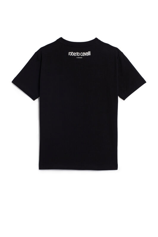 JU Medals print T-shirt BLACK IJT65N-JV025