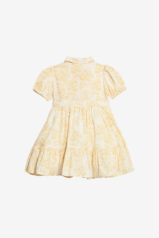 JU Abito Con Stampa Floreale E Monogram RC Giallo UJT117-7MO41